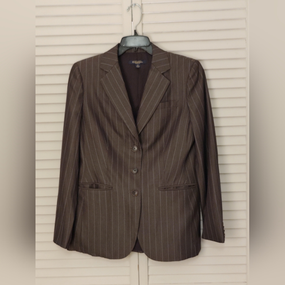 Brooks Brothers Brown Suit Classic Wool Blend - Picture 2 of 9